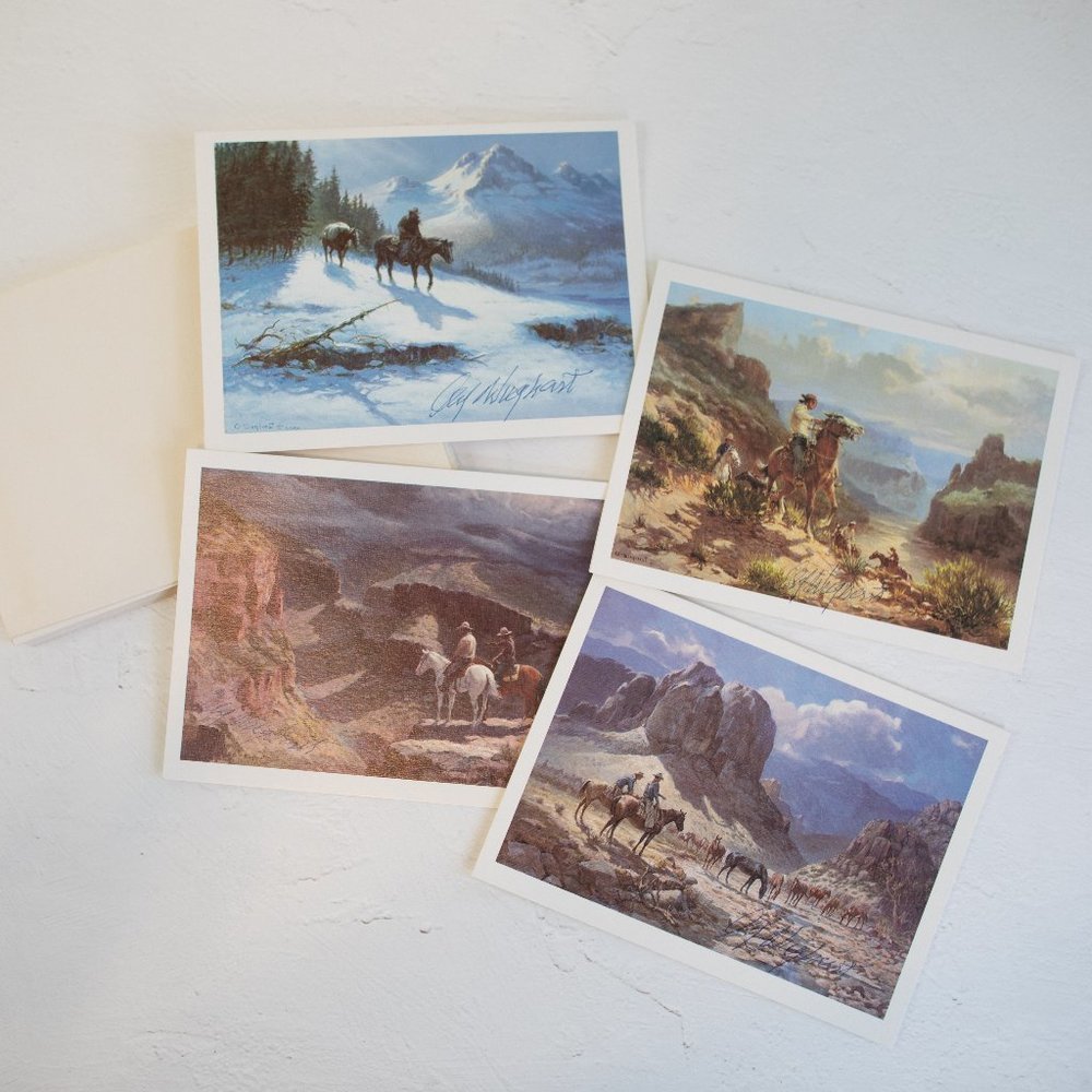 Olaf Wieghorst SIGNED Greeting Cards